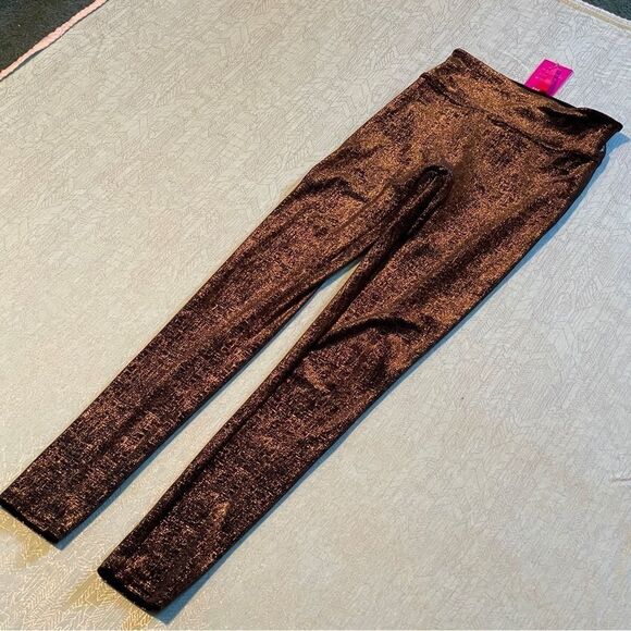 Spanx XS Velvet Shine Leggings black/gold SUPER Soft and top quality NWT - Picture 3 of 16